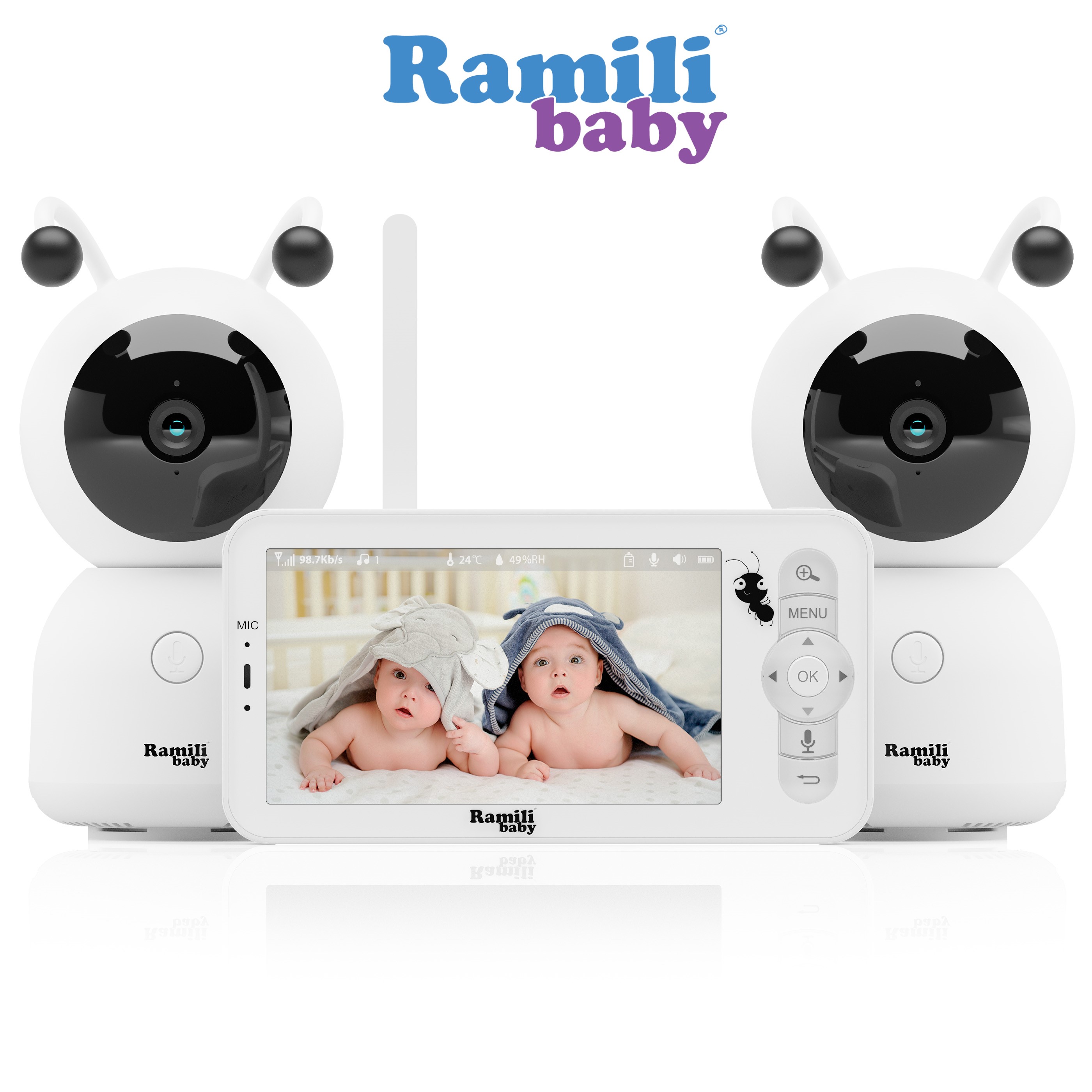 картинка Видеоняня Ramili Baby RV100X2 