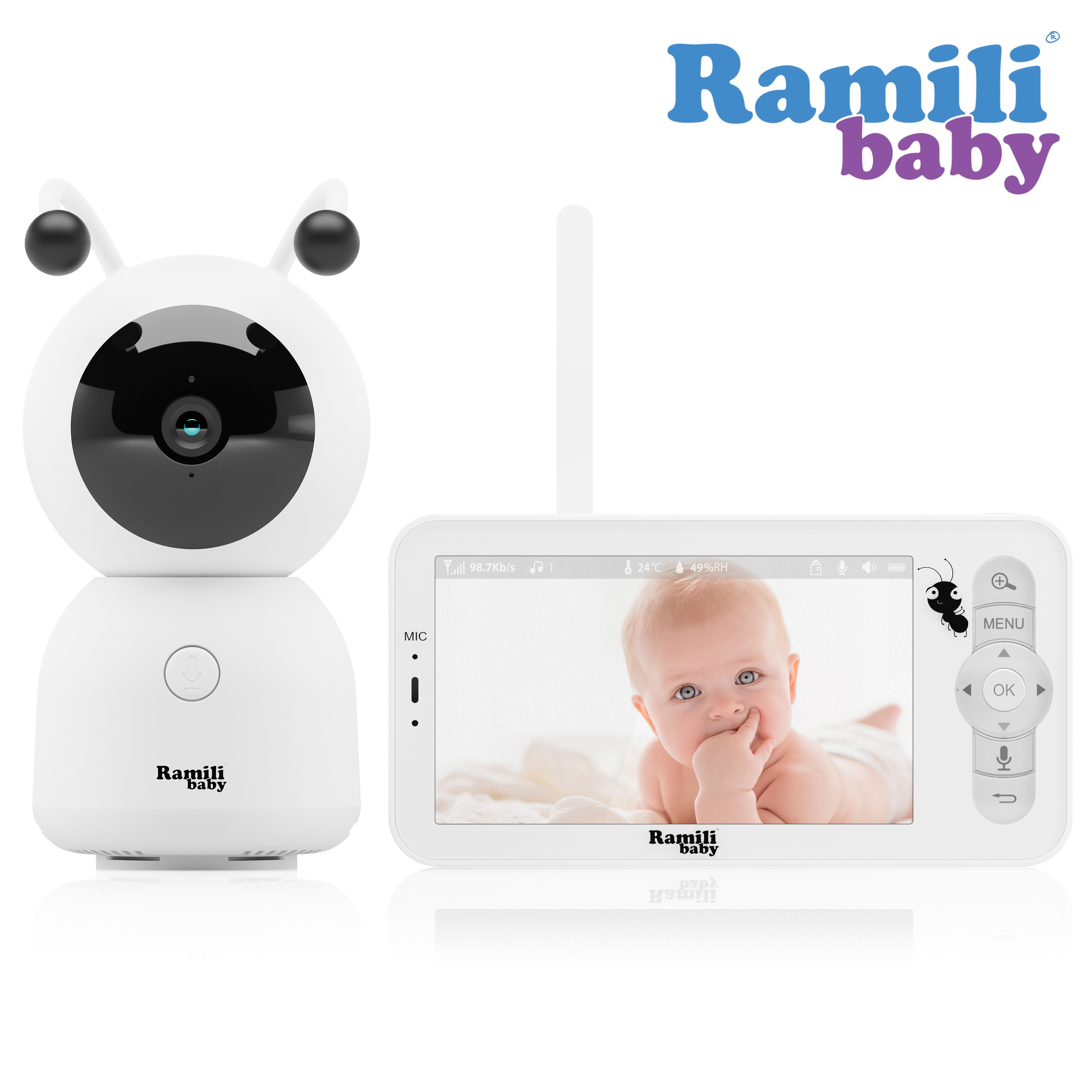 картинка Видеоняня Ramili Baby RV100 