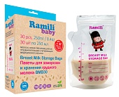 Пакеты для хранения и заморозки грудного молока Ramili Baby BMB30